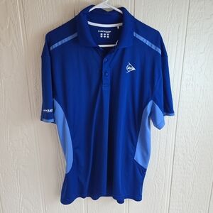 Dunlop Blue Men's Polo Shirt, Size XL
